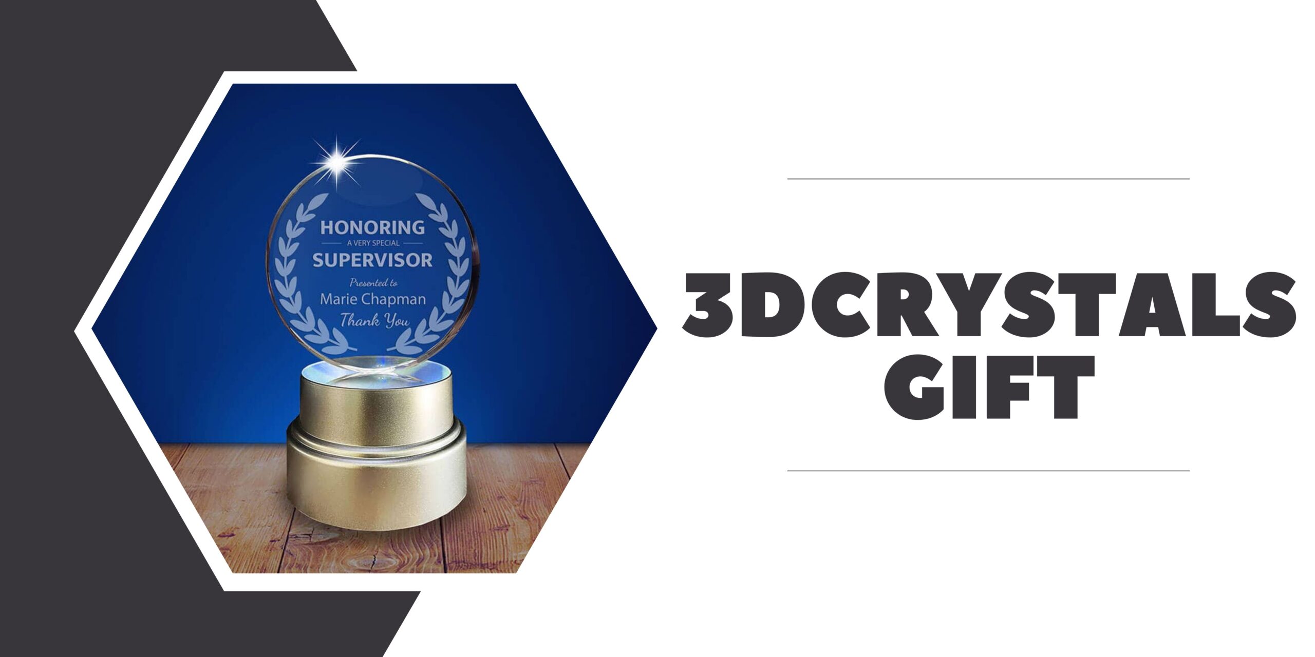 3D crystal awards
