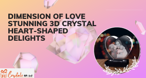 3d crystal heart shape